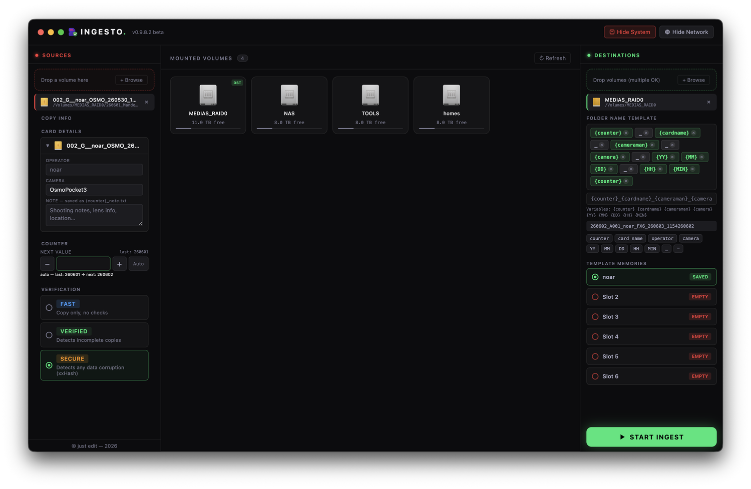 Ingesto on macOS