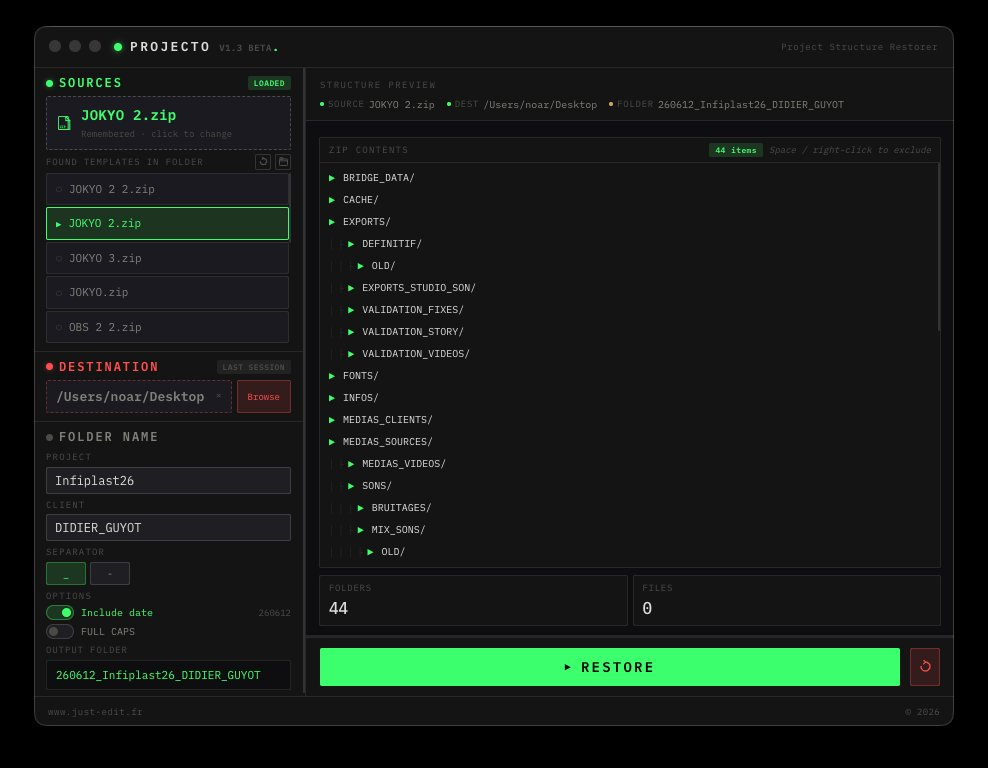 Projecto interface